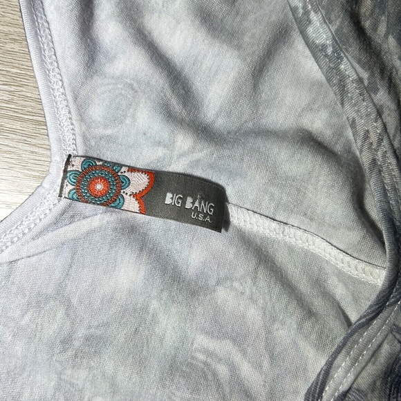 Big Bang | Rose Butterfly Graphic Jeweled Sleeveless Top - Picture 9 of 10